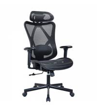 Кресло  PREMIUM "Axion ER-701", синхромеханизм, регулируемые подголовник и спинка, сетка, черное, 532965