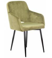 Кресло Бюрократ CH-380F фисташковый Italia 12 на ножках металл черный