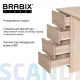 Стол письменный/компьютерный  "Scandi CD-016", 1100х500х750 мм, 4 ящика, дуб сонома, 641892, ЦБ013707-2. Фото товара с разных ракурсов.